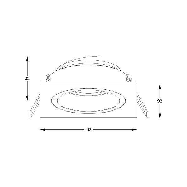 Zuma Line 003064-024583 zápustné svítidlo CHUCK  GU10