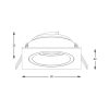 Zuma Line 003064-024584 zápustné svítidlo CHUCK  GU10