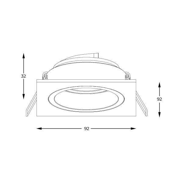 Zuma Line 003064-024584 zápustné svítidlo CHUCK  GU10