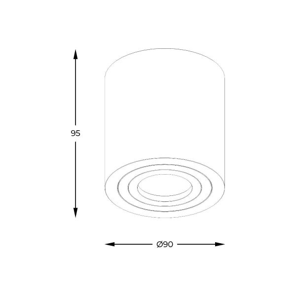 Zuma Line 003064-024589 bodové stropní svítidlo RONDIP  GU10