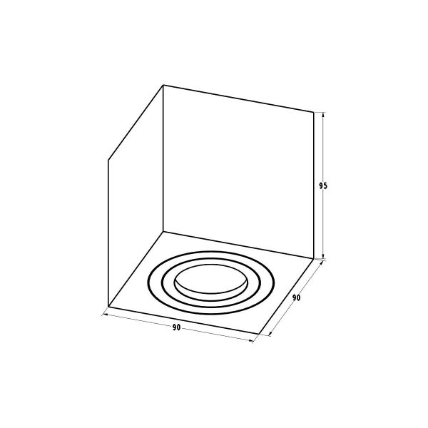 Zuma Line 003064-024592 bodové stropní svítidlo QUARDIP  GU10