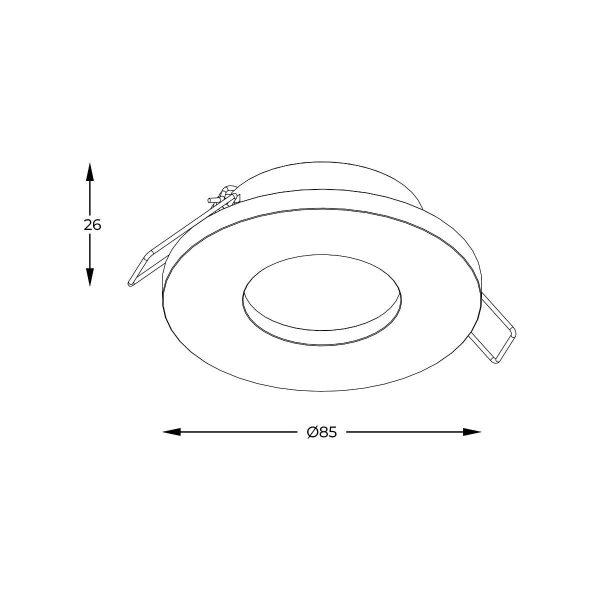 Zuma Line 003064-024595 zápustné svítidlo CHIPA  GU10