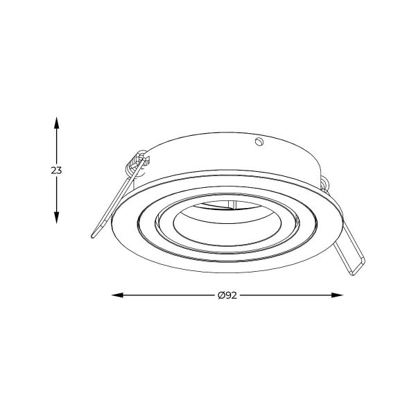 Zuma Line 003064-024585 zápustné svítidlo CHUCK  GU10