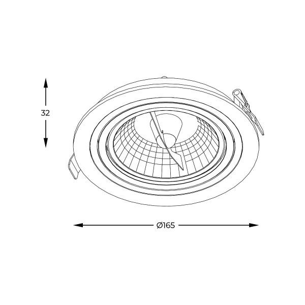 Zuma Line 003064-024576 zápustné svítidlo CHUCK  GU10