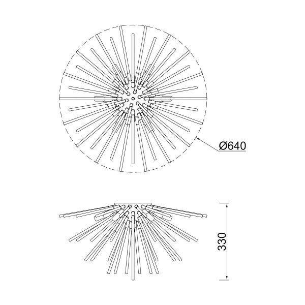 Zuma Line 003064-011260 přisazené stropní svítidlo URCHIN  G9