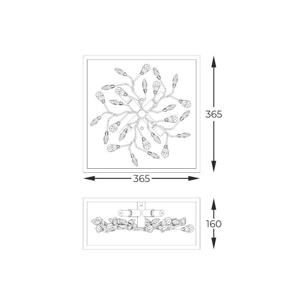 Zuma Line 003064-028139 přisazené stropní svítidlo SPRING  G9