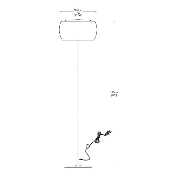 Zuma Line 003064-001002 stojací lampa CRYSTAL  G9