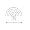 Zuma Line 003064-027942 LED stolní lampička RAINBOW  integrovaný LED zdroj