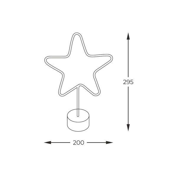 Zuma Line 003064-027943 LED stolní lampička STAR  integrovaný LED zdroj