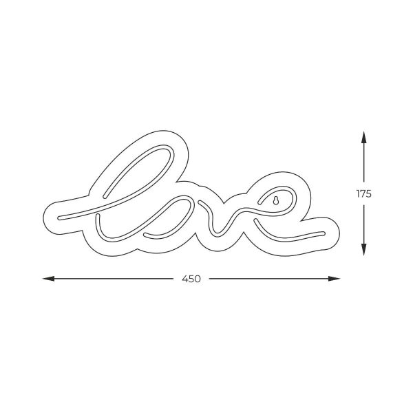 Zuma Line 003064-027933 LED nástěnné svítidlo LOVE  integrovaný LED zdroj