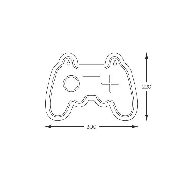 Zuma Line 003064-027936 LED nástěnné svítidlo GAMEPAD  integrovaný LED zdroj