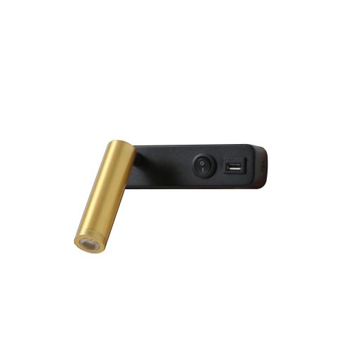 08280L LED nástěnné svítidlo GOAL USB | 3W integrovaný LED zdroj