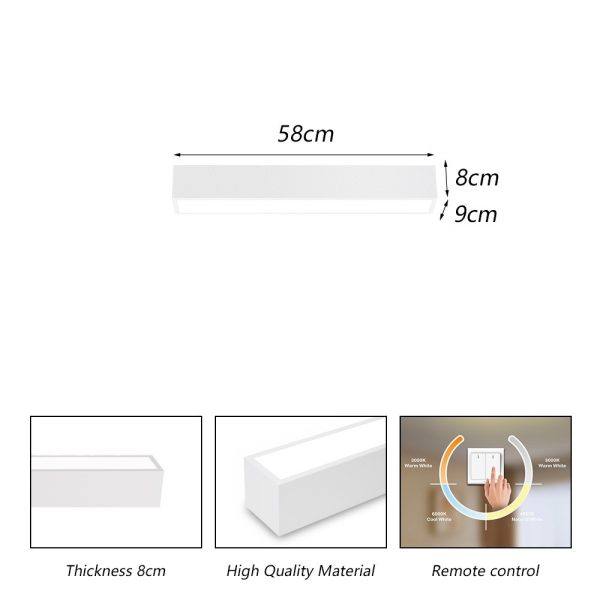NEO LITE 07257L LED přisazené stropní svítidlo LUNGO  | 20W integrovaný LED zdroj | 1520lm