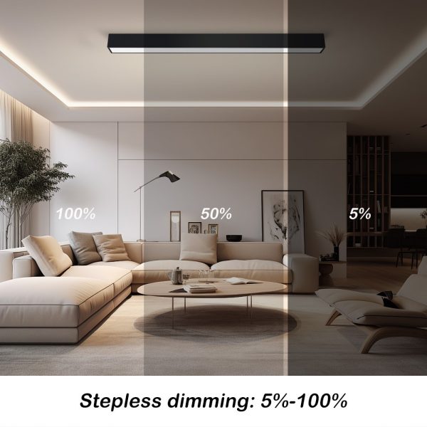 NEO LITE 07256L LED přisazené stropní svítidlo LUNGO  | 38W integrovaný LED zdroj | 2882lm