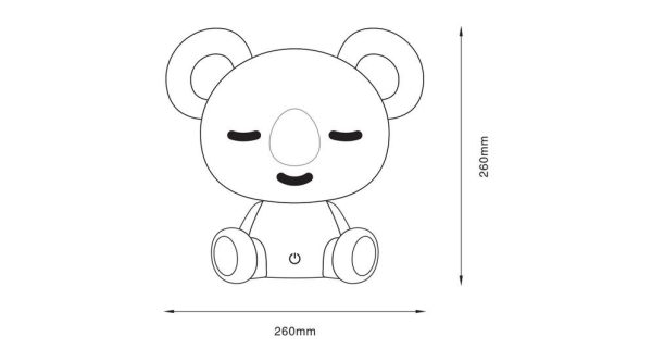 Zuma Line 003064-027756 LED stolní lampička KOALA  integrovaný LED zdroj