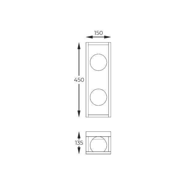 Zuma Line 003064-028409 nástěnné svítidlo PIRO  G9