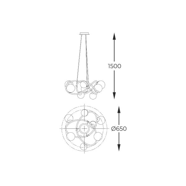 Zuma Line 003064-028394 závěsné stropní svítidlo NISYRO  G9