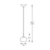Zuma Line 003064-001008 závěsné stropní svítidlo CRYSTAL  G9