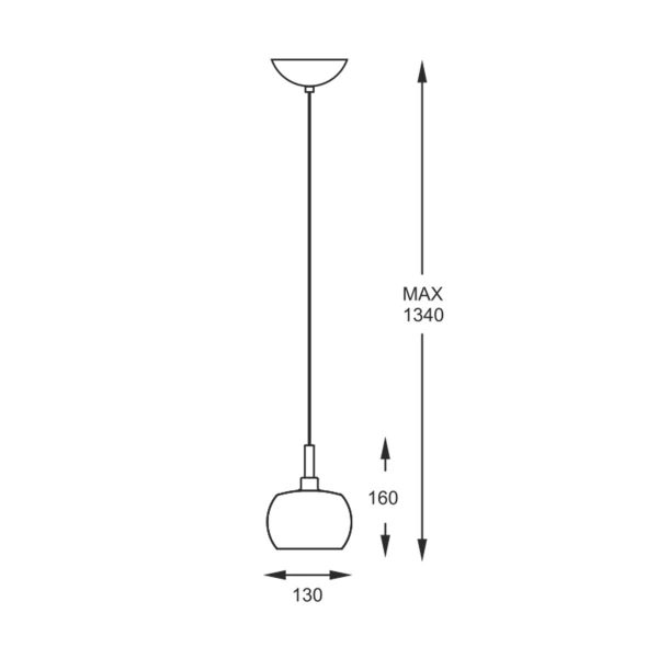 Zuma Line 003064-001008 závěsné stropní svítidlo CRYSTAL  G9