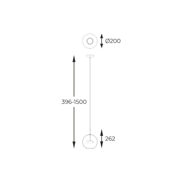 Zuma Line 003064-028130 LED závěsné stropní svítidlo ENCELADUS  integrovaný LED zdroj
