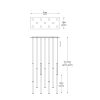 Zuma Line 003064-003496 LED závěsné stropní svítidlo LOYA  integrovaný LED zdroj