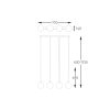 Zuma Line 003064-028110 závěsné stropní svítidlo ARCTURUS  G9