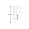 Zuma Line 003064-028112 závěsné stropní svítidlo ARCTURUS  G9