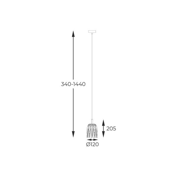Zuma Line 003064-028144 závěsné stropní svítidlo TAZZA  E14