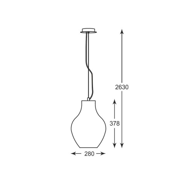 Zuma Line 003064-011109 závěsné stropní svítidlo BRESSO  E27