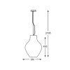 Zuma Line 003064-011108 závěsné stropní svítidlo BRESSO  E27