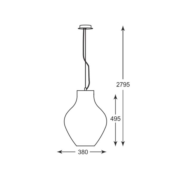 Zuma Line 003064-011108 závěsné stropní svítidlo BRESSO  E27