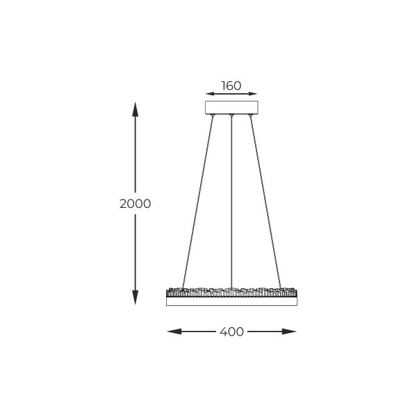 Zuma Line 003064-027931 LED závěsné stropní svítidlo REGI  integrovaný LED zdroj