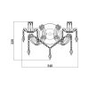 Zuma Line 003064-001368 nástěnné svítidlo MAGNOLIA  E14