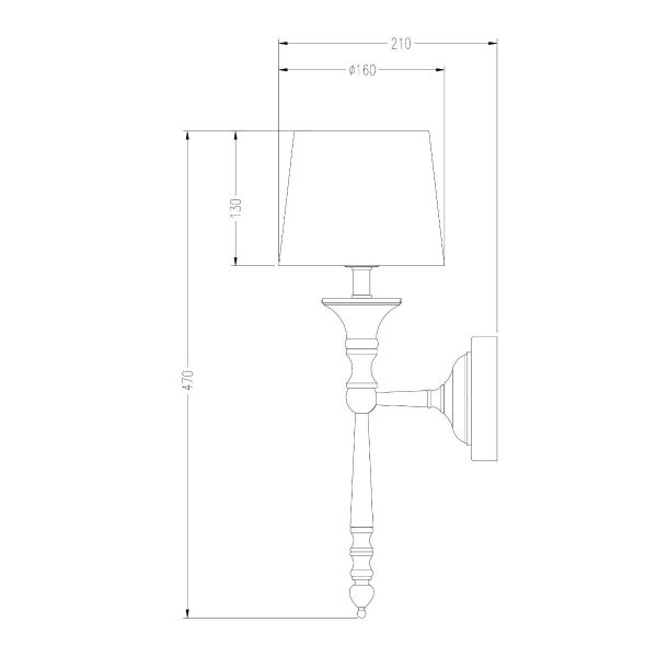 Zuma Line 003064-010537 nástěnné svítidlo CLOE  E14