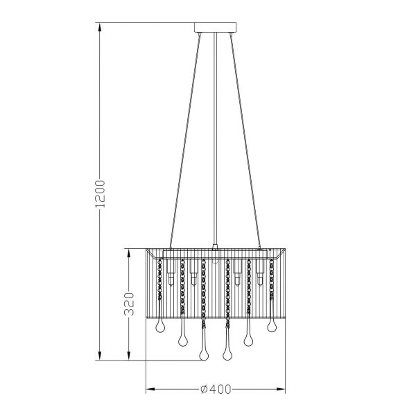 Zuma Line 003064-009044 závěsné stropní svítidlo VERONA  G9