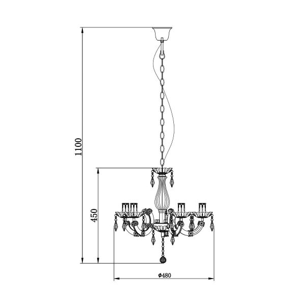 Zuma Line 003064-001622 závěsné stropní svítidlo MAGNOLIA  E14