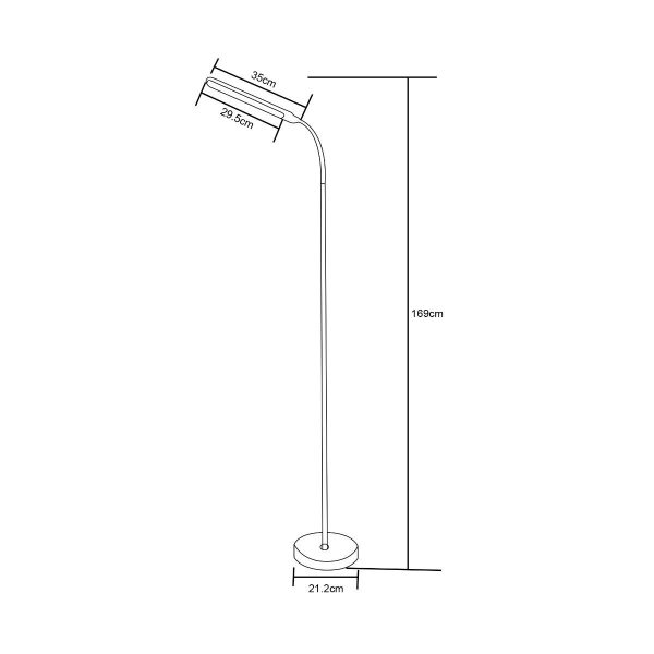 Zuma Line 003064-030043 LED stojací lampa integrovaný LED zdroj