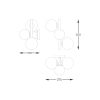 Zuma Line 003064-028104 nástěnné svítidlo MOLECULE  G9