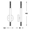 Zuma Line 003064-009128 LED nástěnné svítidlo ONE  integrovaný LED zdroj
