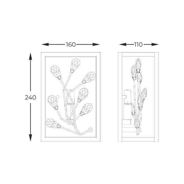 Zuma Line 003064-028140 nástěnné svítidlo SPRING  G9