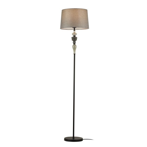 Italux FL-22374A-BK stojací lampa Nerom | 60W E27