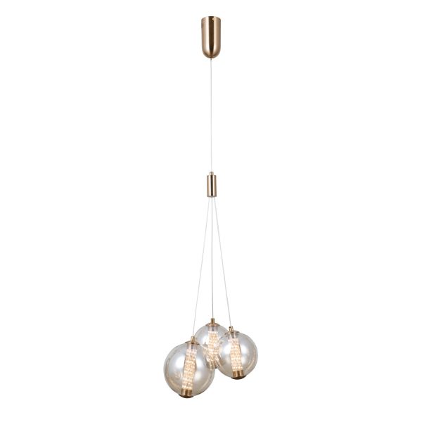 Italux PND-34359-3-HBR-AMB LED závěsné stropní svítidlo Butero | 12W LED | 1095lm | 3000K