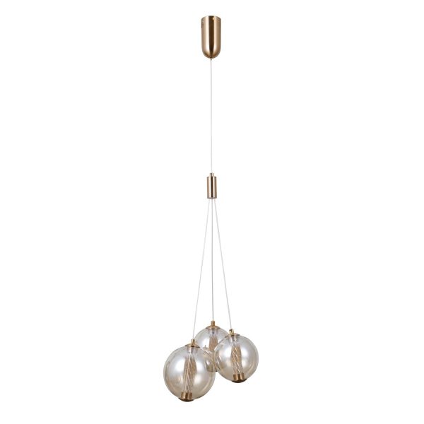 Italux PND-34359-3-HBR-AMB LED závěsné stropní svítidlo Butero | 12W LED | 1095lm | 3000K