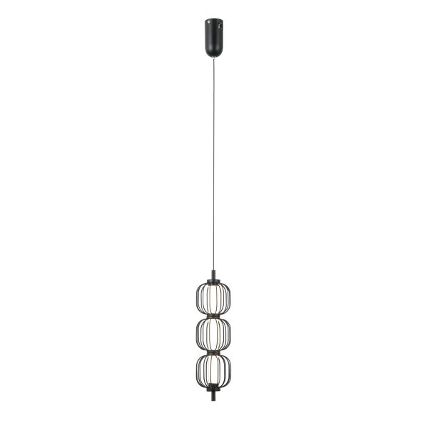 Italux PND-34405-3V-BK LED závěsné stropní svítidlo Pedro | 12W LED | 764lm | 3000K