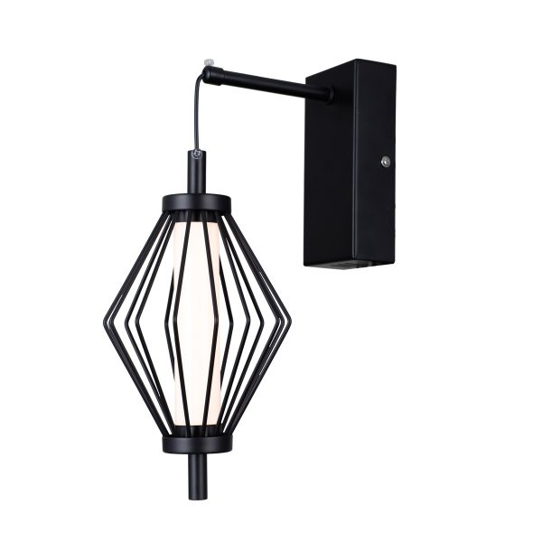 Italux WL-34403-1-BK LED nástěnné svítidlo Sevil | 5W LED | 303lm | 3000K