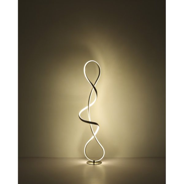 Globo SWIRL 67341SS LED stojací lampa | 36W LED | 1810lm | 4000K