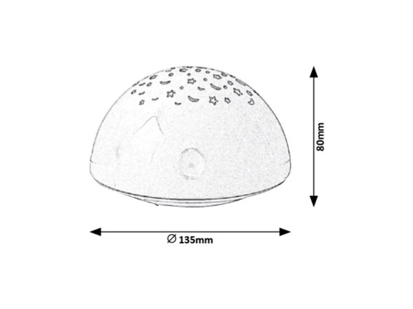 Rabalux 1470 Lina LED Vnitřní osvětlení | RGB | 0,5W | Bílá