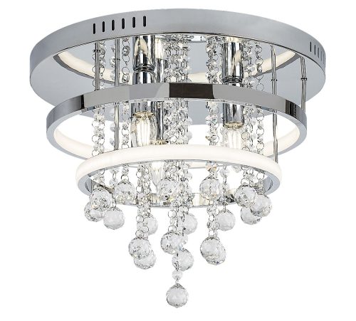 Rabalux 2237 Pallas LED stropní svítidlo | Přírodní bílá | Stmívatelné | 32W | Bílá | Chrom | Kov