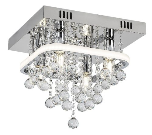 Rabalux 2238 Pallas LED stropní svítidlo | Přírodní bílá | Stmívatelné | 23W | Bílá | Chrom | Kov