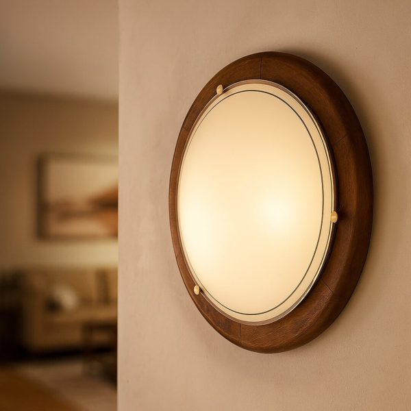 Rabalux 5417 Ufo Dřevěné nástěnní svítidlo | E27 | Dřevo